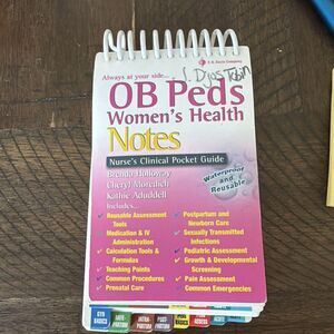 OB/GYN Peds Notes: Nurse's Clinical Pocket Guide 2nd Edition Davis Waterproof